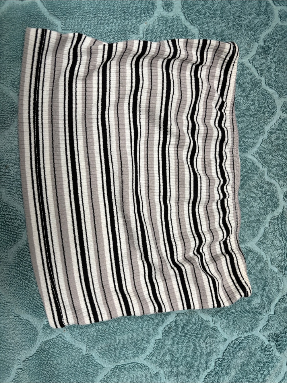 SHEIN Striped Knit Tube Top in Black and White sz.xs